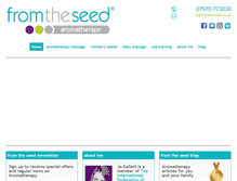 Tablet Screenshot of fromtheseed.co.uk